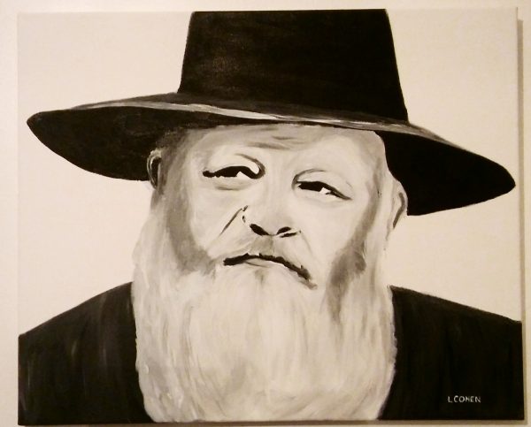 Portrait couleur sépia le Rabbi