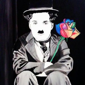 Tableau portrait Charlie Chaplin