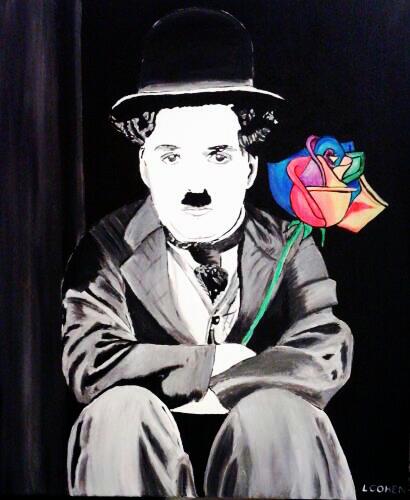 Tableau portrait Charlie Chaplin
