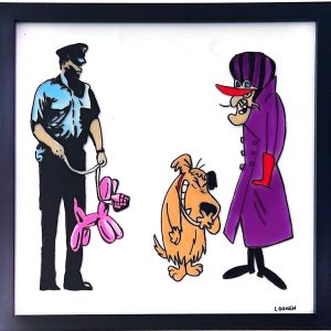 Diabolo et Satanas se moquent d'un policier avec son chien....gonflabe